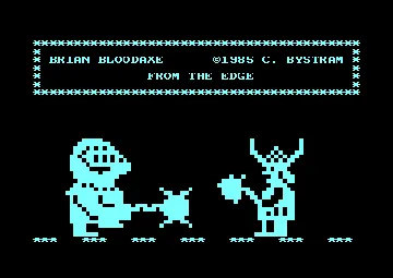 Brian Bloodaxe (UK) (1985) screen shot title